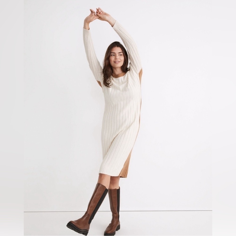 Madewell (Re)sourced Ribbed Midi Sweater Dress